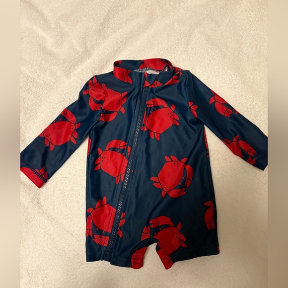 Carter's Other - Carter's Blue and Red Baby Swimsuit 🦀
